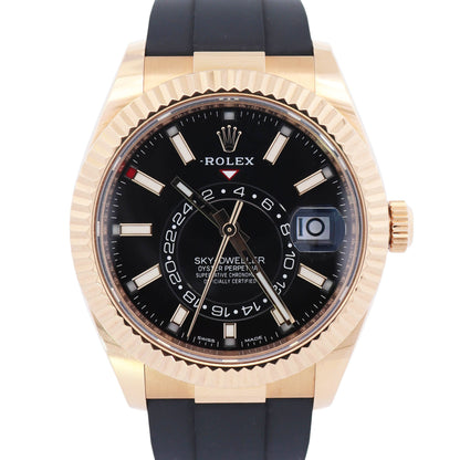 Rolex Sky-Dweller 42mm Black Dial Watch Ref# 326238 - Happy Jewelers Fine Jewelry Lifetime Warranty