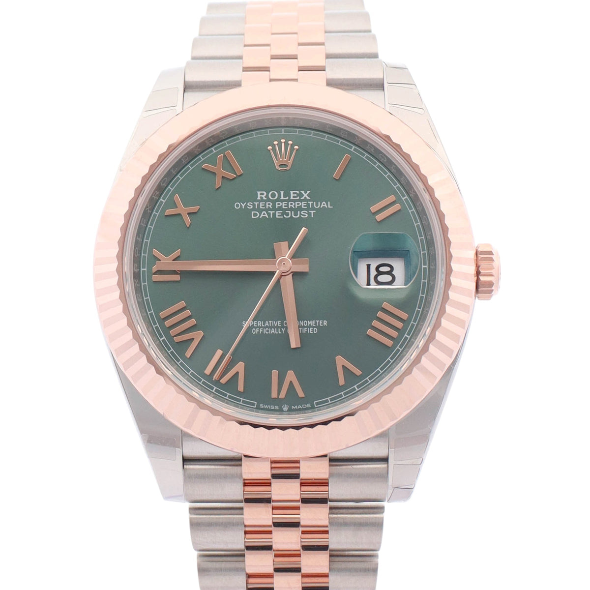 Rolex Datejust 41mm Olive Dial Watch Ref# 126331 - Happy Jewelers Fine Jewelry Lifetime Warranty