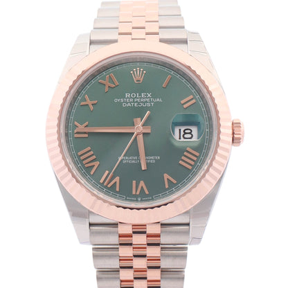Rolex Datejust 41mm Olive Dial Watch Ref# 126331 - Happy Jewelers Fine Jewelry Lifetime Warranty