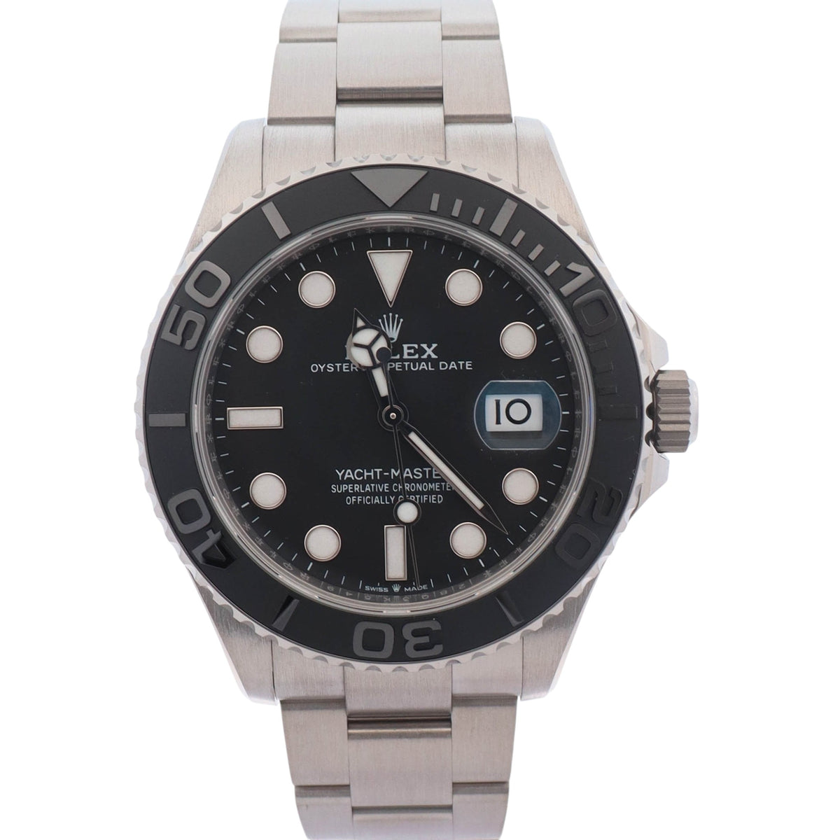 Rolex Yacht-Master 42mm Black Dial Watch Ref# 226627 - Happy Jewelers Fine Jewelry Lifetime Warranty