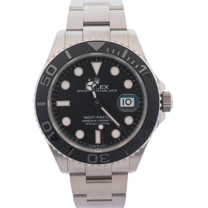 Rolex Yacht-Master 42mm Black Dial Watch Ref# 226627 - Happy Jewelers Fine Jewelry Lifetime Warranty