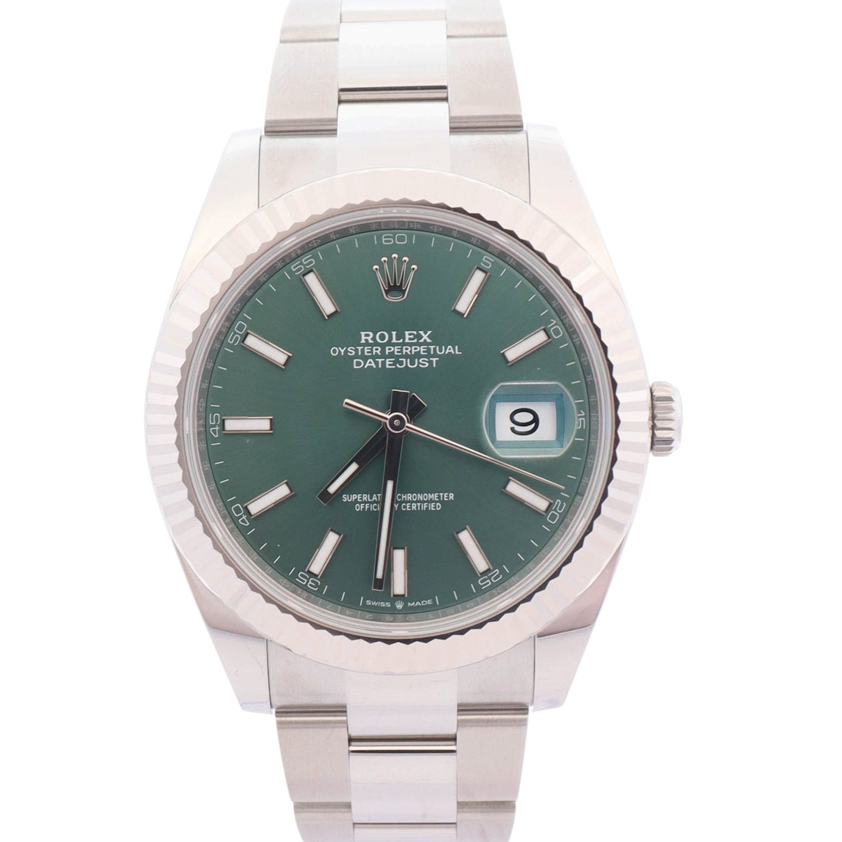 Rolex Datejust 41mm Green Dial Watch Ref# 126334 - Happy Jewelers Fine Jewelry Lifetime Warranty