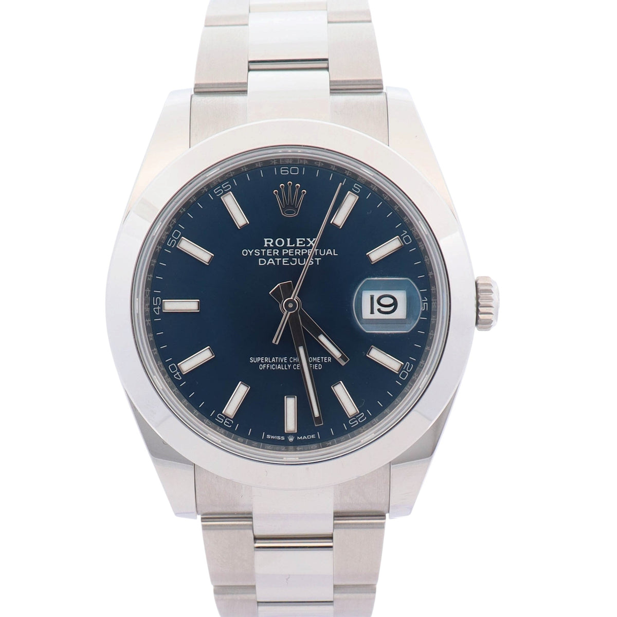 Rolex Datejust 41mm Blue Dial Watch Ref# 126300 - Happy Jewelers Fine Jewelry Lifetime Warranty