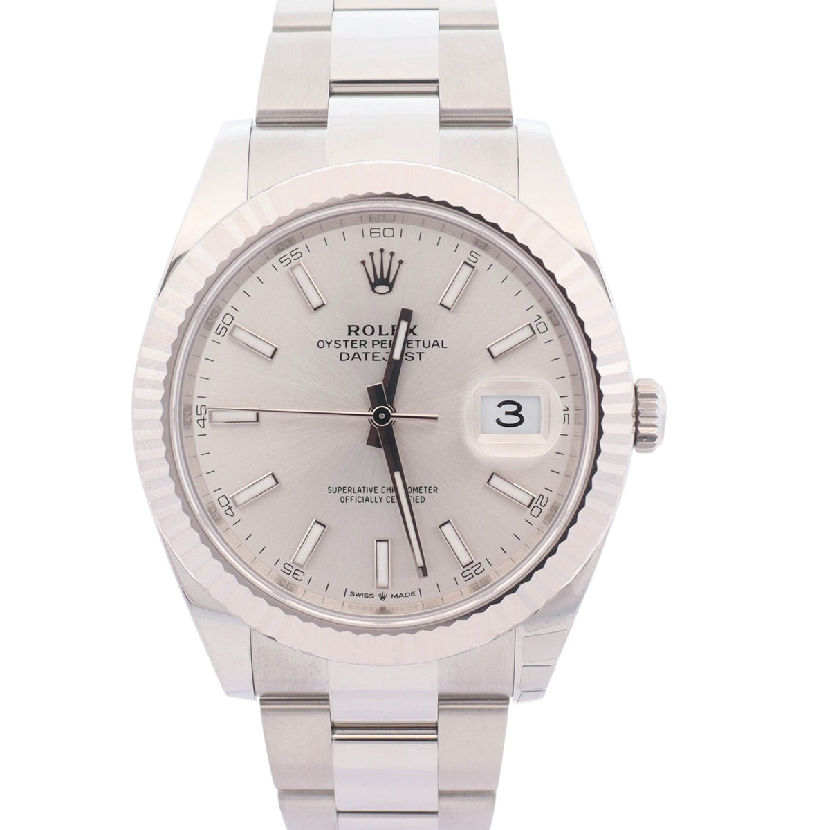 Rolex Datejust 41mm Silver Dial Watch Ref# 126334 - Happy Jewelers Fine Jewelry Lifetime Warranty