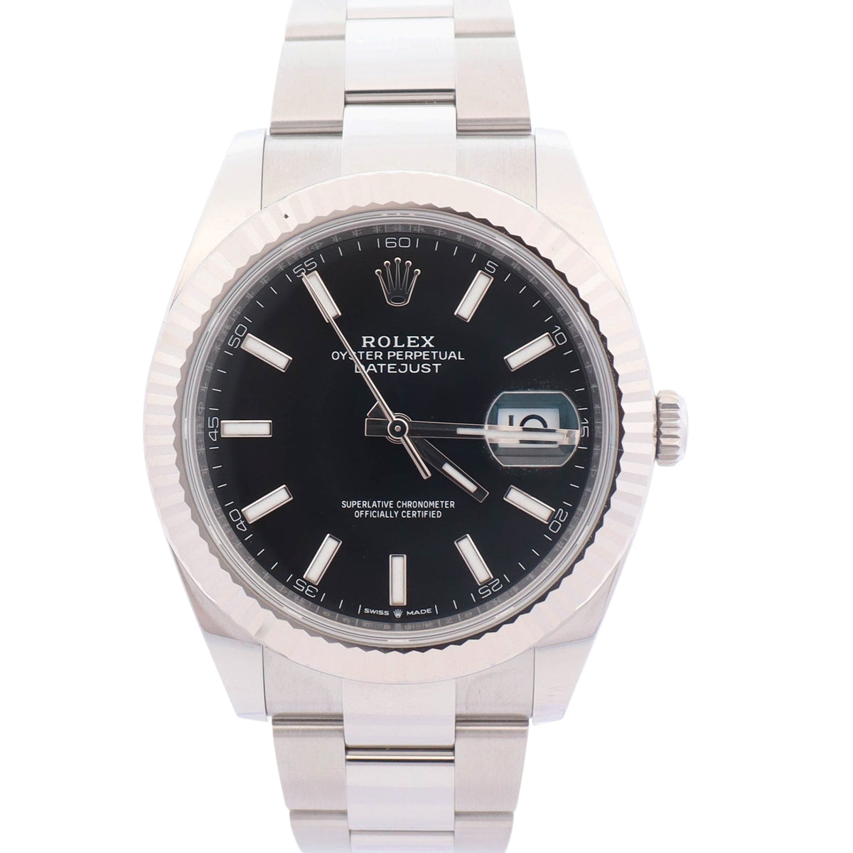 Rolex Datejust 41mm Black Dial Watch Ref# 126334 - Happy Jewelers Fine Jewelry Lifetime Warranty