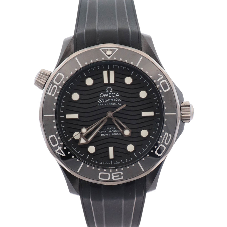 Omega Seamaster 43.5mm Black Dial Watch Ref# 210.92.44.20.01.001 - Happy Jewelers Fine Jewelry Lifetime Warranty