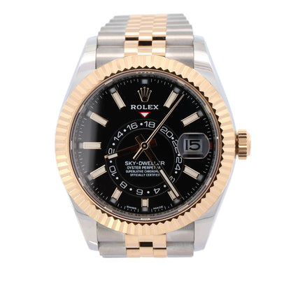 Rolex Sky-Dweller 42mm Black Dial Watch Ref# 326933 - Happy Jewelers Fine Jewelry Lifetime Warranty