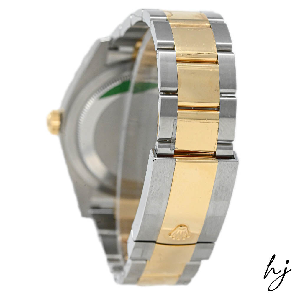 New! Rolex Men's Sky-Dweller 18K Yellow Gold & Steel 42mm White Stick Dial Watch Reference #: 326933 - Happy Jewelers Fine Jewelry Lifetime Warranty