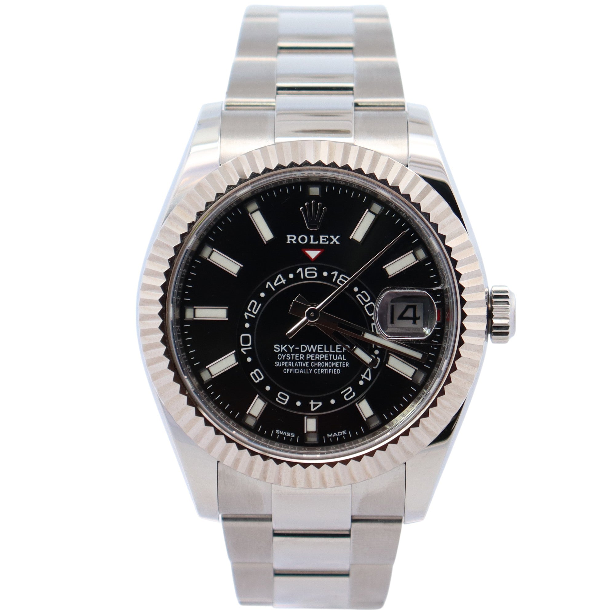 Rolex Sky-Dweller 42mm Black Dial Watch Ref# 326934 - Happy Jewelers Fine Jewelry Lifetime Warranty
