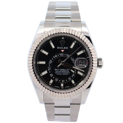 Rolex Sky-Dweller 42mm Black Dial Watch Ref# 326934 - Happy Jewelers Fine Jewelry Lifetime Warranty