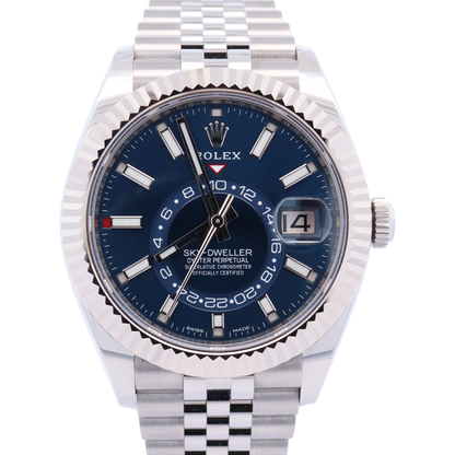 Rolex Sky-Dweller 42mm Blue Dial Watch Ref# 336934 - Happy Jewelers Fine Jewelry Lifetime Warranty