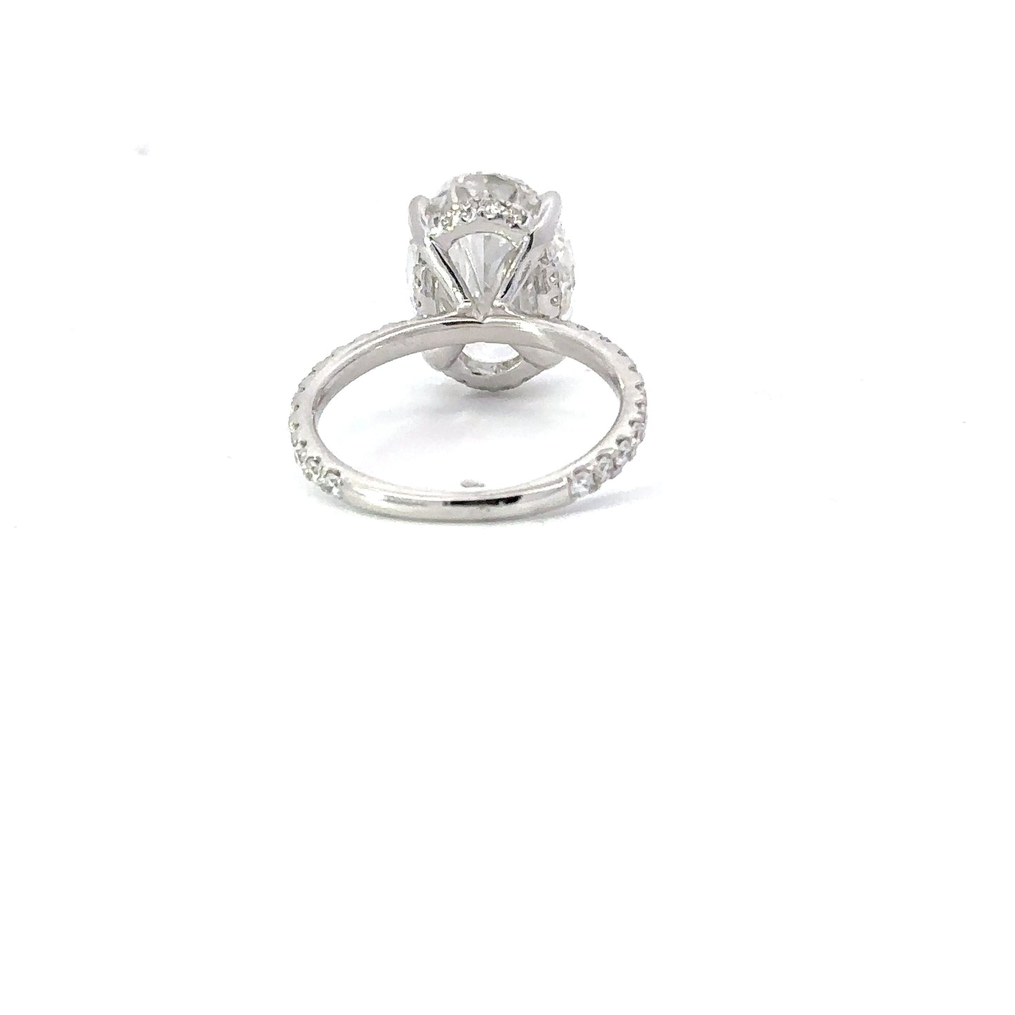 5.62 Carat Oval Lab Grown Diamond Engagement Ring - Happy Jewelers Fine Jewelry Lifetime Warranty