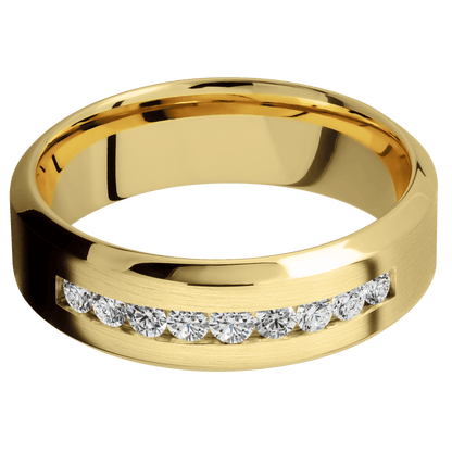 14K Yellow Gold + Satin , Polish Finish - Happy Jewelers Fine Jewelry Lifetime Warranty