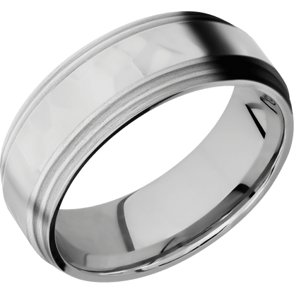 10K White Gold + Rockpolish , Satin Finish - Happy Jewelers Fine Jewelry Lifetime Warranty