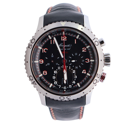 Breguet Type XXII 44mm Black Dial Watch Ref# 3880/1 - Happy Jewelers Fine Jewelry Lifetime Warranty