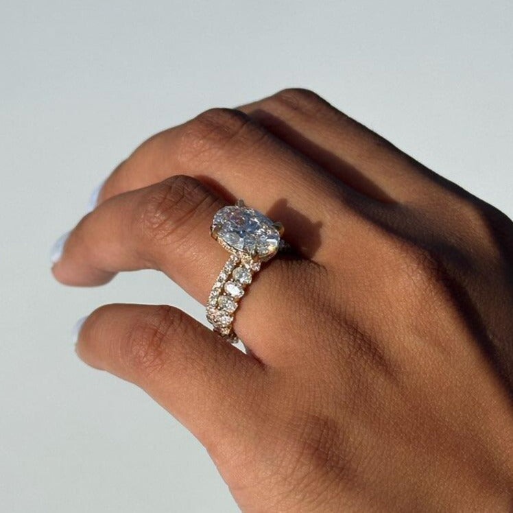 3.7mm Diamond Oval Eternity Band - Happy Jewelers Fine Jewelry Lifetime Warranty