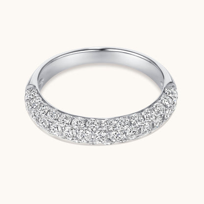 3D Diamond Halfway Band - Happy Jewelers Fine Jewelry Lifetime Warranty