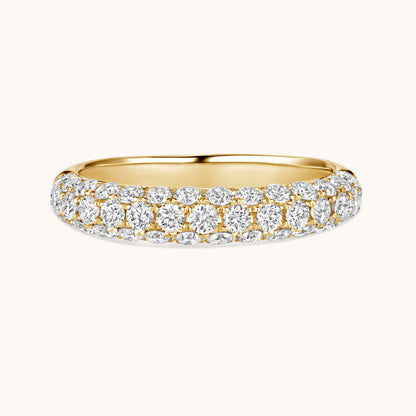 3D Diamond Halfway Band - Happy Jewelers Fine Jewelry Lifetime Warranty