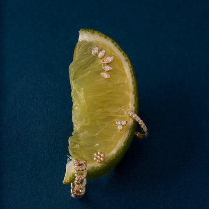 Lab Diamond Climber Flat Back Single Stud Earring - Happy Jewelers Fine Jewelry Lifetime Warranty