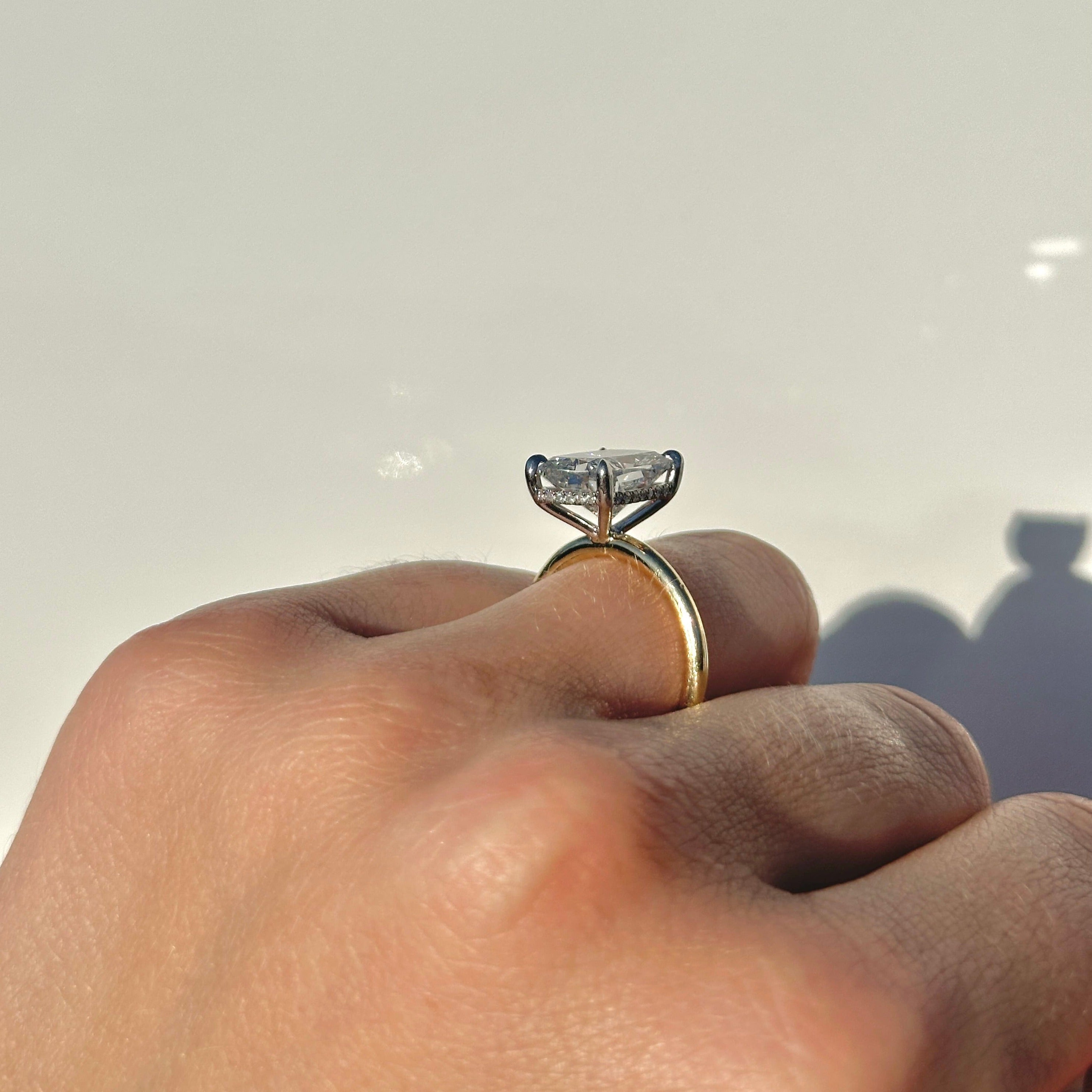 4.52 Carat Lab Cushion Engagement Ring with Hidden Halo | Engagement Ring Wednesday - Happy Jewelers Fine Jewelry Lifetime Warranty