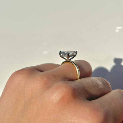 4.52 Carat Lab Cushion Engagement Ring with Hidden Halo | Engagement Ring Wednesday - Happy Jewelers Fine Jewelry Lifetime Warranty