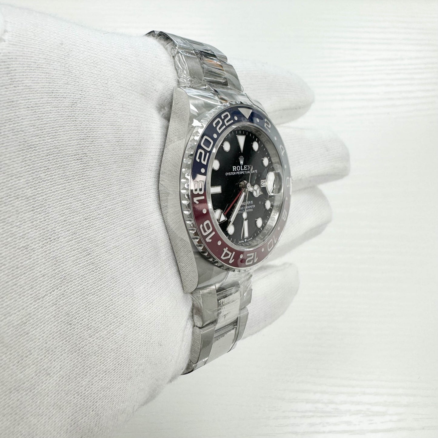 Rolex GMT Master II "Pepsi" 40mm Black Dial Ref# 126710BLRO