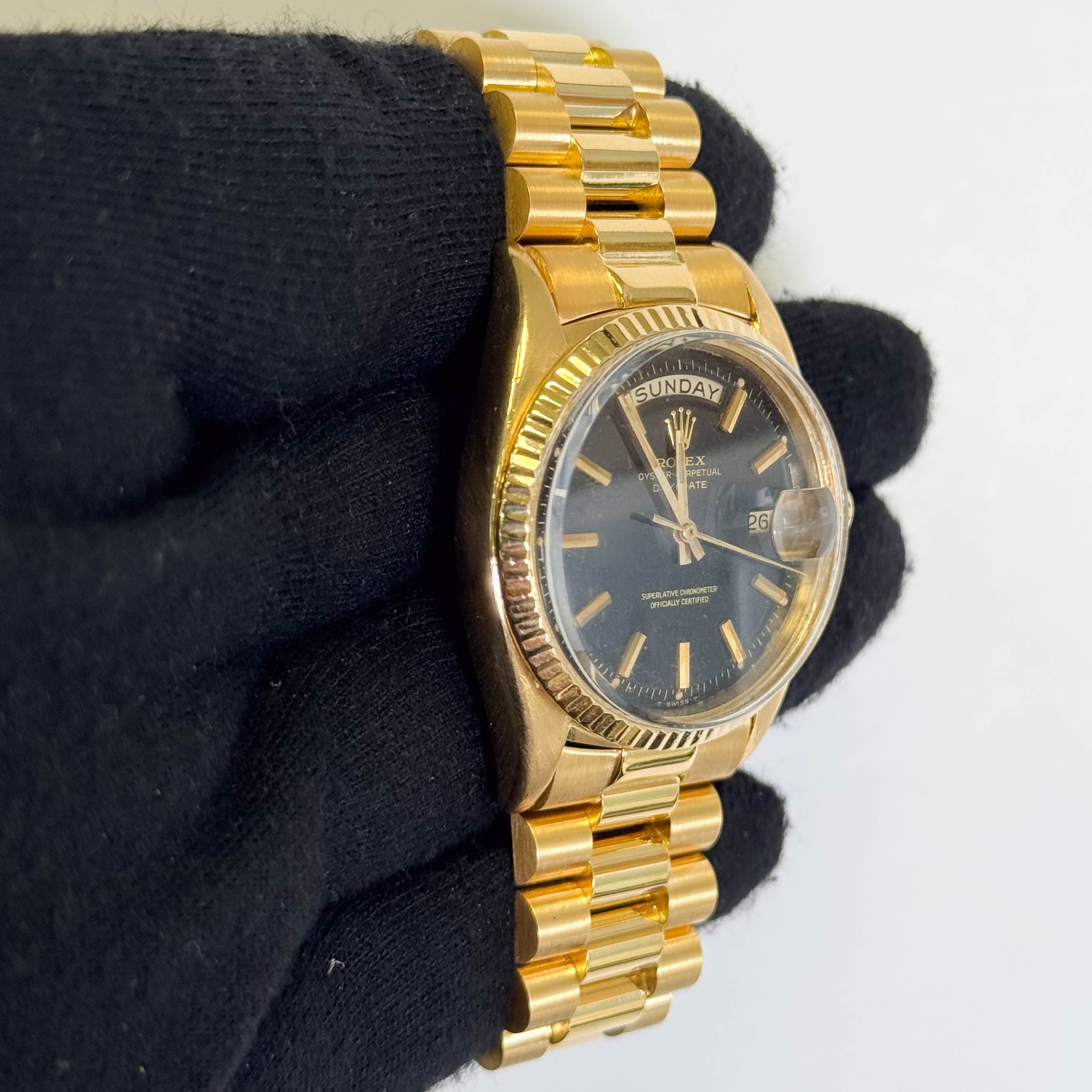 Rolex Day-Date 36mm Black Dial Watch Ref# 1803 - Happy Jewelers Fine Jewelry Lifetime Warranty