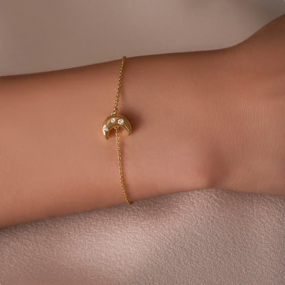Bezzle Diamond Bubble Moon Bracelet - Happy Jewelers Fine Jewelry Lifetime Warranty