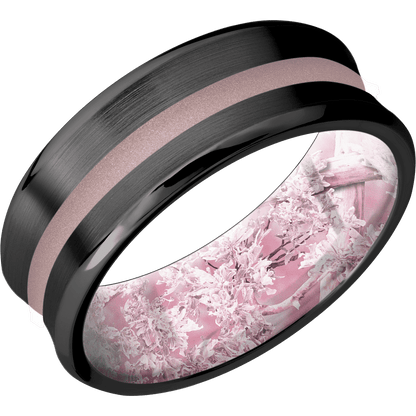 Zirconium + Satin , Polish Finish + King's Pink - Happy Jewelers Fine Jewelry Lifetime Warranty