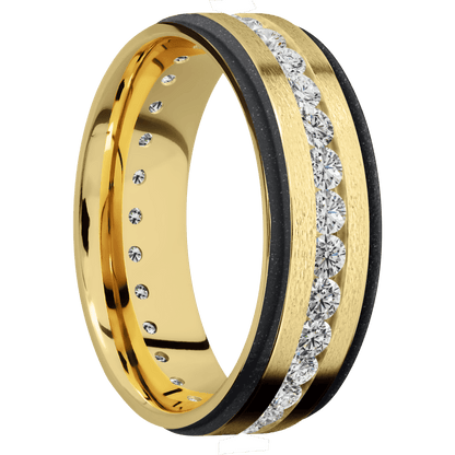 18K Yellow Gold + Stone , Polish Finish - Happy Jewelers Fine Jewelry Lifetime Warranty