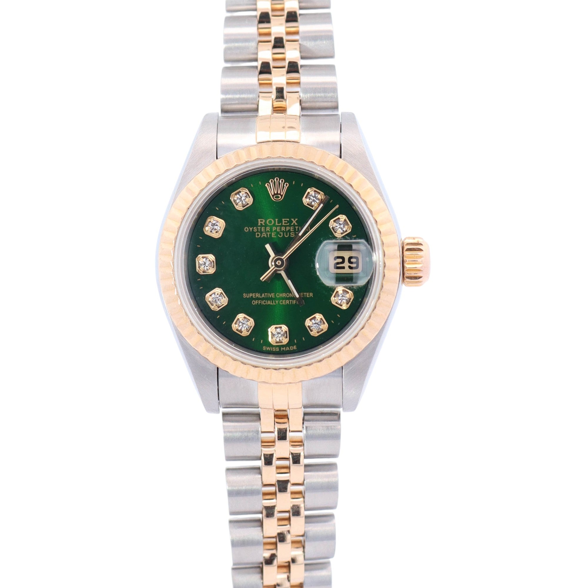 Rolex Datejust 26mm Green Dial Ref# 79173 - Happy Jewelers Fine Jewelry Lifetime Warranty