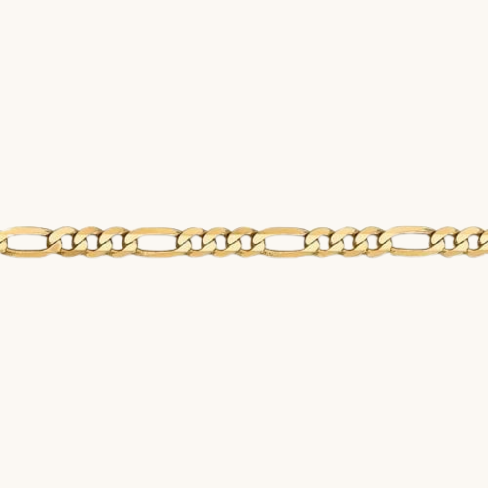 4.00mm Flat Figaro Chain Necklace