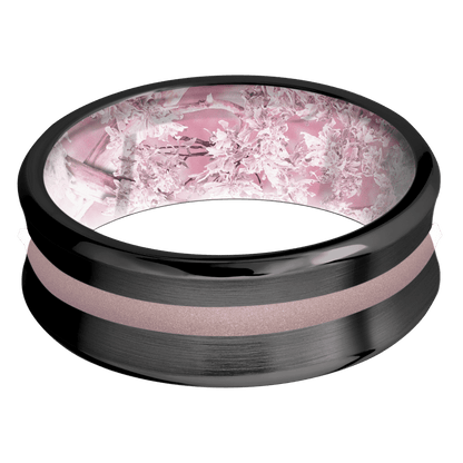 Zirconium + Satin , Polish Finish + King's Pink - Happy Jewelers Fine Jewelry Lifetime Warranty