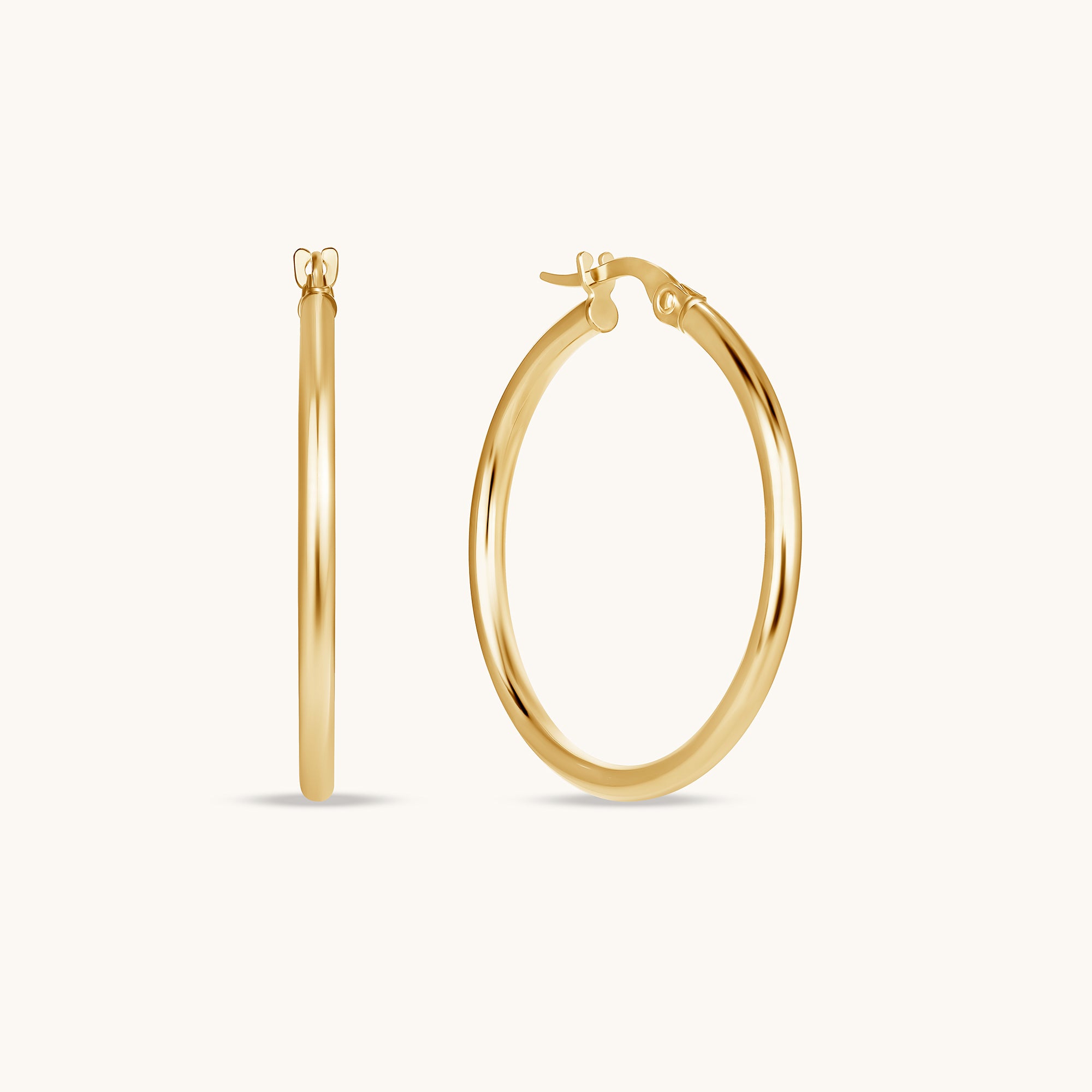 Polished Hoop Earrings