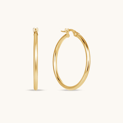 Polished Hoop Earrings