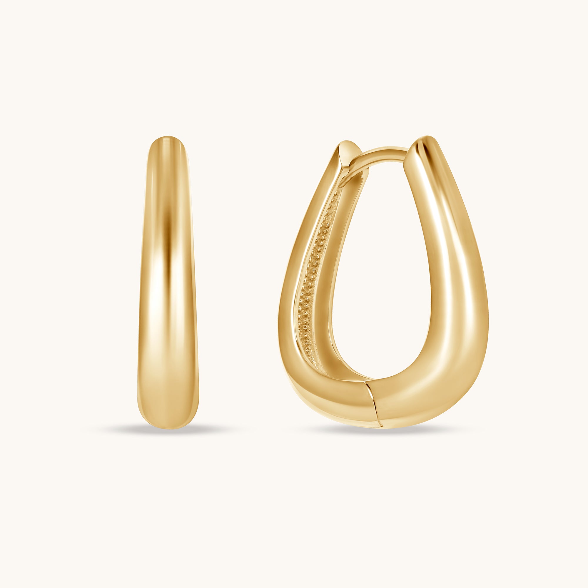 Square Tube Hoop Earring