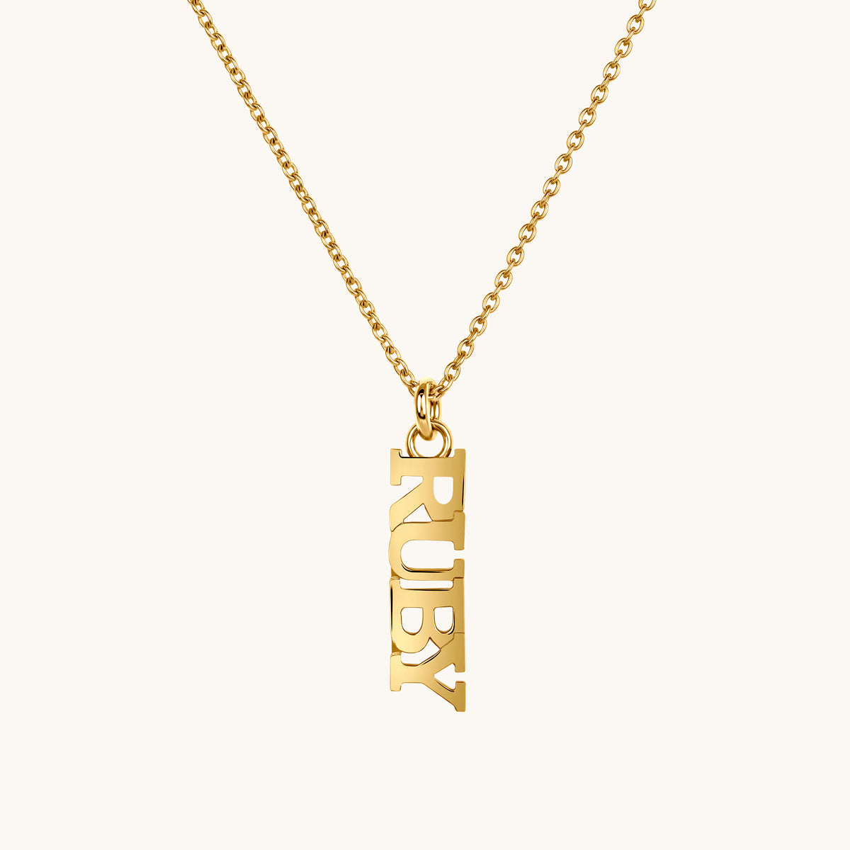 Vertical Name Necklace - Happy Jewelers Fine Jewelry Lifetime Warranty