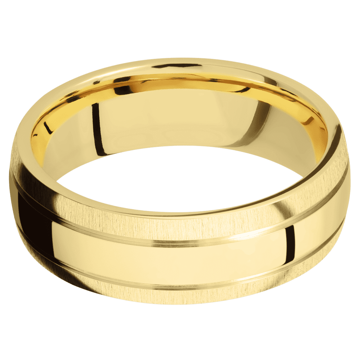 14K Yellow Gold + Polish , Crosssatin Finish - Happy Jewelers Fine Jewelry Lifetime Warranty