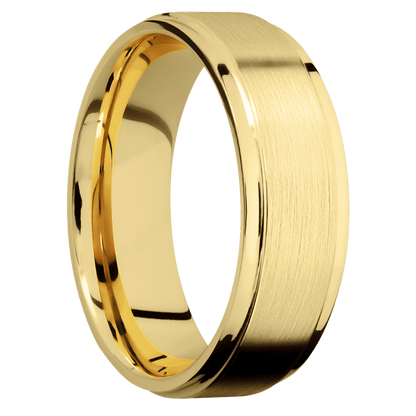 10K Yellow Gold + Satin , Polish Finish - Happy Jewelers Fine Jewelry Lifetime Warranty