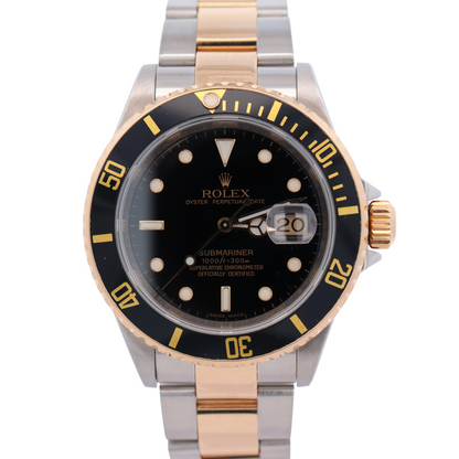 Rolex Submariner 40mm Black Dial Watch Ref# 16613 - Happy Jewelers Fine Jewelry Lifetime Warranty