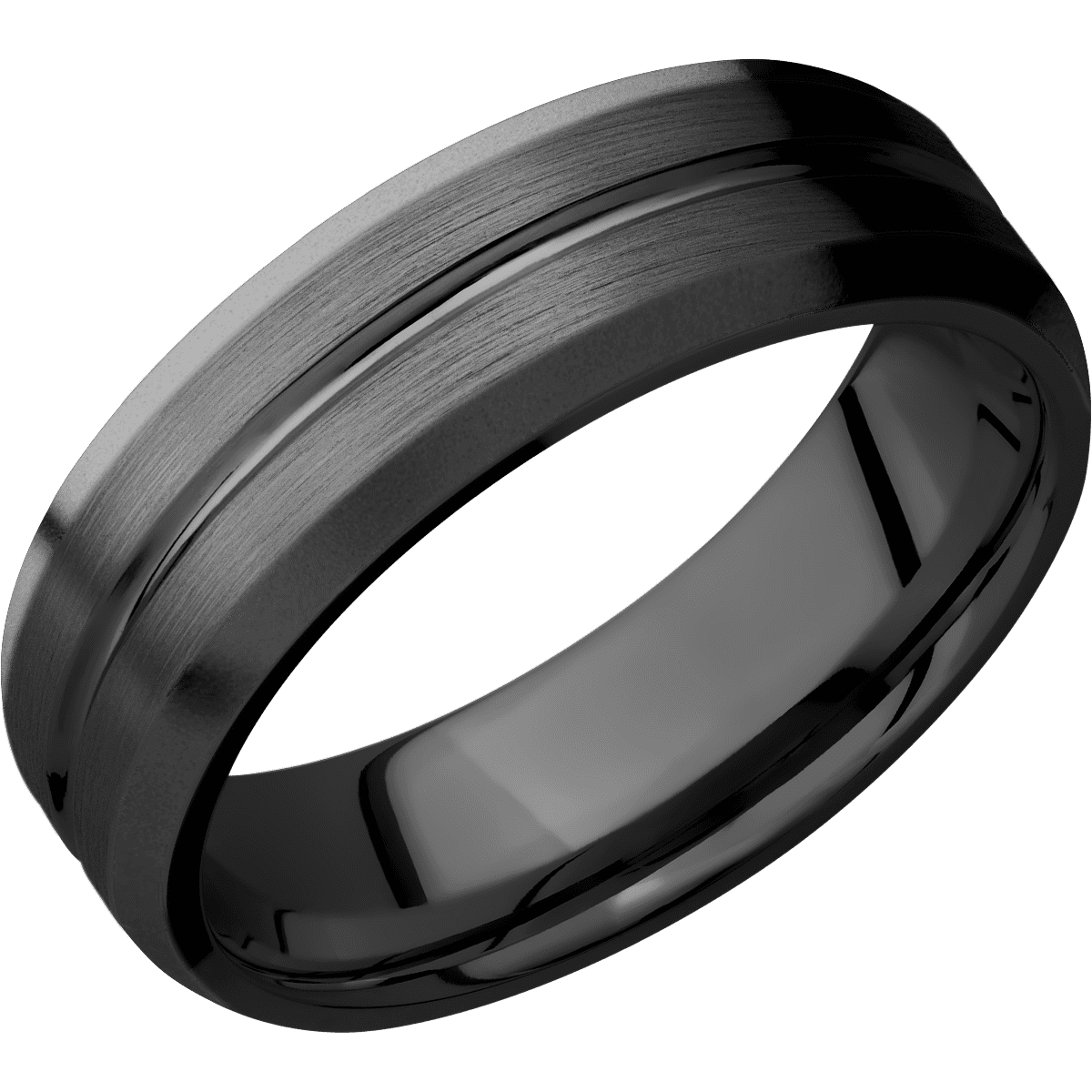 Zirconium + Polish , Satin Finish - Happy Jewelers Fine Jewelry Lifetime Warranty