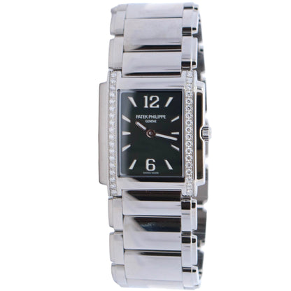 Patek Philippe Twenty-4 25mm Green Dial Watch Ref# 4910/1200A-011 - Happy Jewelers Fine Jewelry Lifetime Warranty