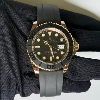 Rolex Yacht-Master 40mm Black Dial Watch Ref# 126655 - Happy Jewelers Fine Jewelry Lifetime Warranty