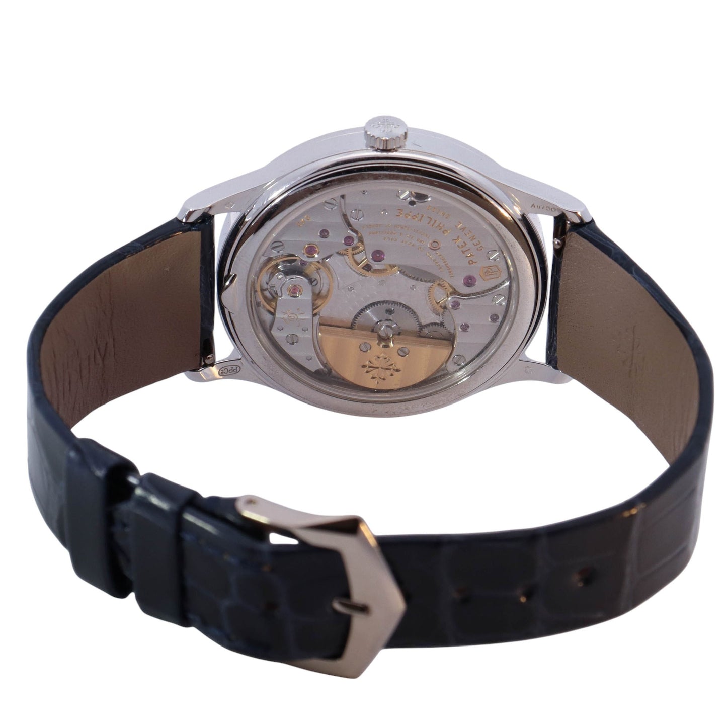 Patek Philippe Calatrava White Gold 35mm Blue Stick Dial Watch Reference# 4997/200G-001