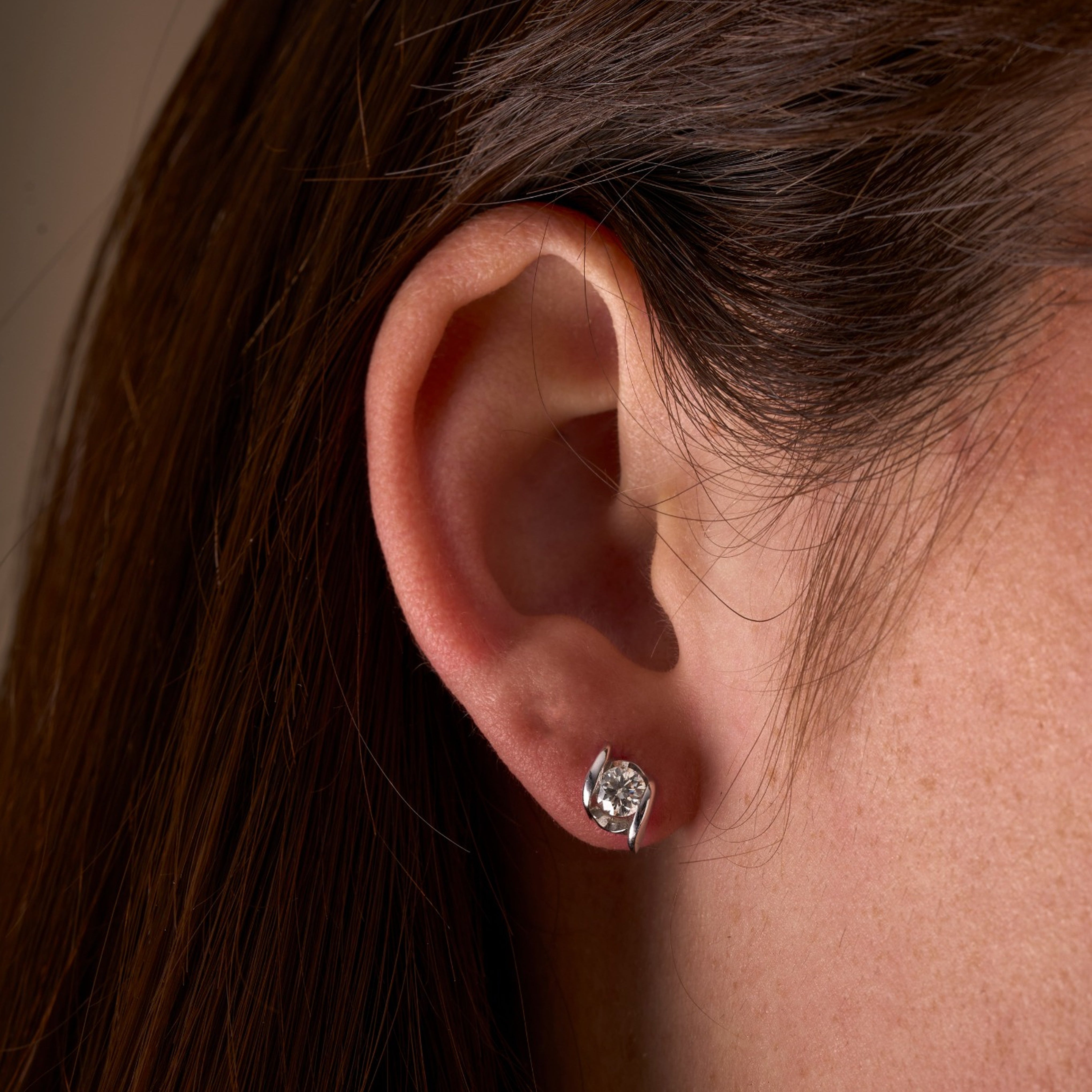 Round Diamond Stud Earrings - Happy Jewelers Fine Jewelry Lifetime Warranty