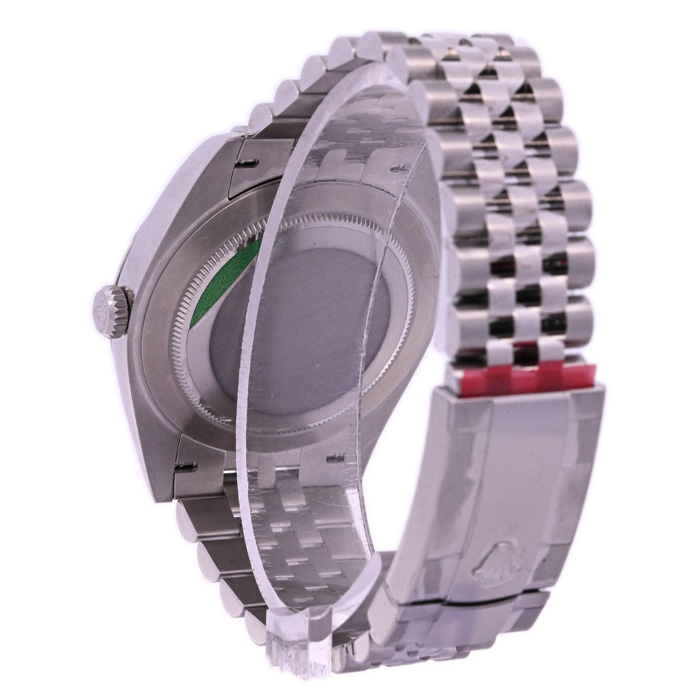 Rolex Datejust Stainless Steel 41mm Blue Diamond Dot Dial Watch Reference #: 126334 - Happy Jewelers Fine Jewelry Lifetime Warranty