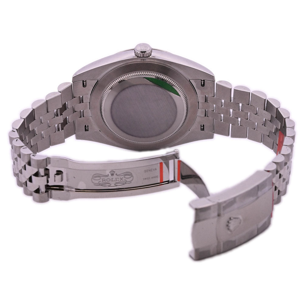 Rolex Datejust Stainless Steel 41mm Blue Diamond Dot Dial Watch Reference #: 126334 - Happy Jewelers Fine Jewelry Lifetime Warranty