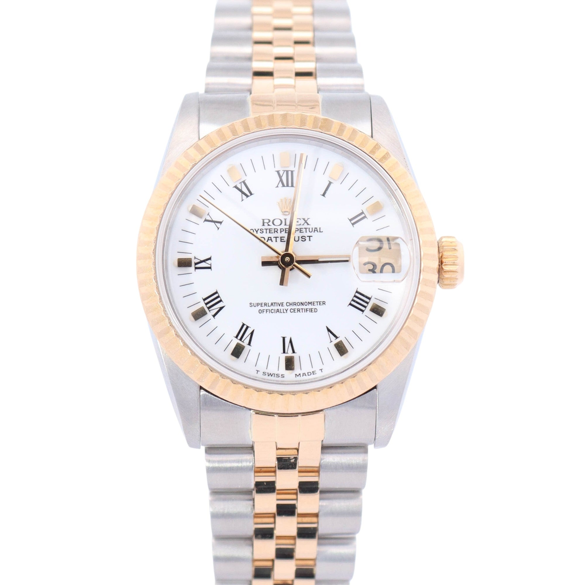 Rolex Datejust 31mm White Dial Watch Ref# 68273 - Happy Jewelers Fine Jewelry Lifetime Warranty