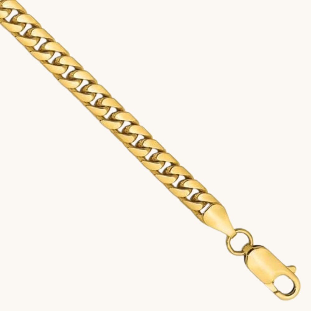 5.00mm Miami Cuban Chain Bracelet - Happy Jewelers Fine Jewelry Lifetime Warranty