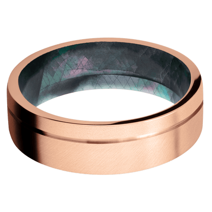 14K Rose Gold + Anglesatin , Bead Finish + Black Mother of Pearl - Happy Jewelers Fine Jewelry Lifetime Warranty